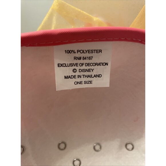 Disney Mouse Ears Princess Hat with Veil Fluffy Ears SNAP ON - Picture 7 of 11